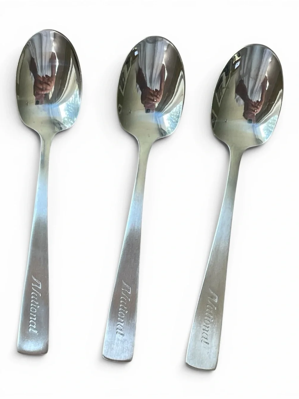 Oneida spoons, vintage, could have been produced for National Airlines